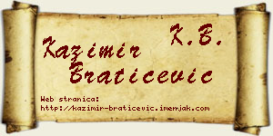 Kazimir Bratičević vizit kartica